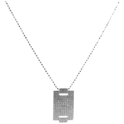Gioielleria P0044-cz. Collana, Colore Grigio. Donna. - In ordine - Foto 3