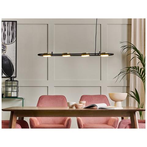 Lampadario A Led Mali Metallo Nero - Foto 1