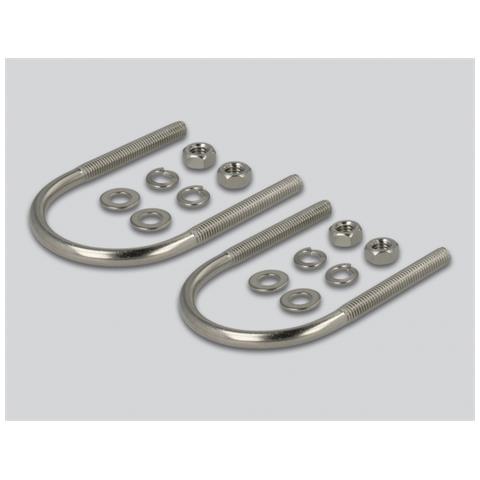 Antenna N femmina WLAN Dual Band 802.11 ac /ax /a /b /g /n 6,2 - 8,0 dBi 39,5 cm omnidirezionale fissa da parete e da palo per esterni bianca - Foto 2