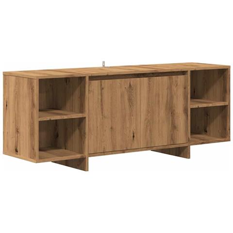 Mobile Tv Rovere Artigianale 130x35x50 Cm In Legno Multistrato - Foto 2