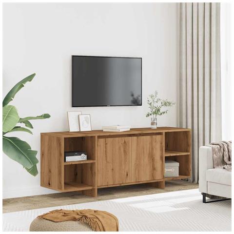 Mobile Tv Rovere Artigianale 130x35x50 Cm In Legno Multistrato - Foto 3