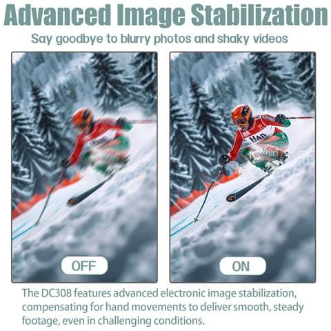 Fotocamera Digitale 4k Hd Con Fotocamera Anteriore E Posteriore E Stabilizzazione Black - Foto 7