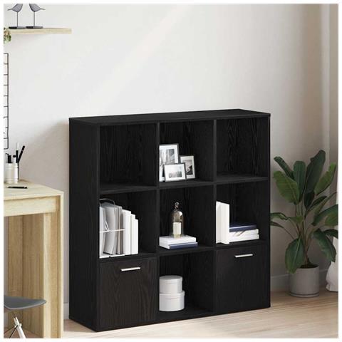Libreria Rovere Nero 98x29x97,5 cm Legno Multistrato - Foto 1