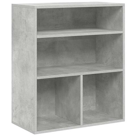 Libreria Grigio Cemento 60x30x71,5 Cm In Legno Multistrato - Foto 2