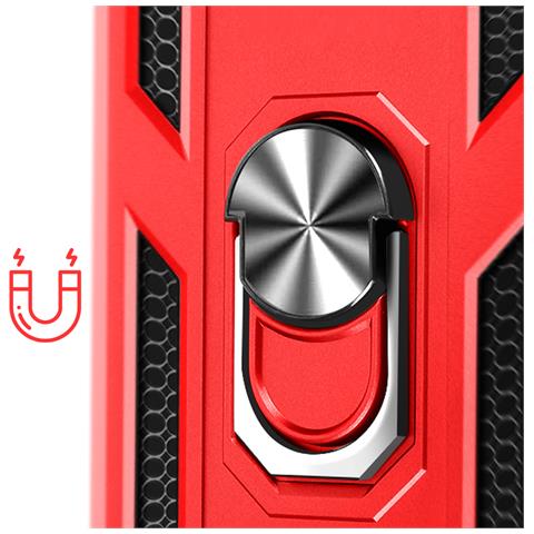 Custodia Iphone 16e Ibrida Anello Supporto Magnetico - Foto 2