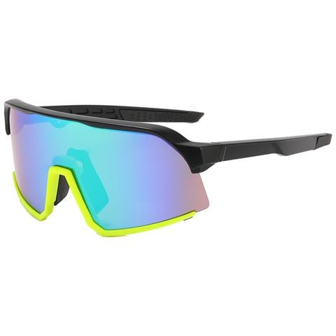 Eleganti Occhiali Da Sole Con Montatura Nera E Lenti Verdi - Protezione Uv400 - Foto 4