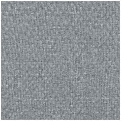 Chaise Longue Massaggi Cuscino a Rullo Grigio Chiaro in Tessuto - Foto 9