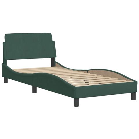 Giroletto con Luci LED Verde Scuro 90x200 cm in Velluto - Foto 9