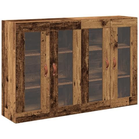 Armadi a muro 2 pezzi Legno antico 69.5x34x90 cm Legno ingegnerizzato - Foto 1