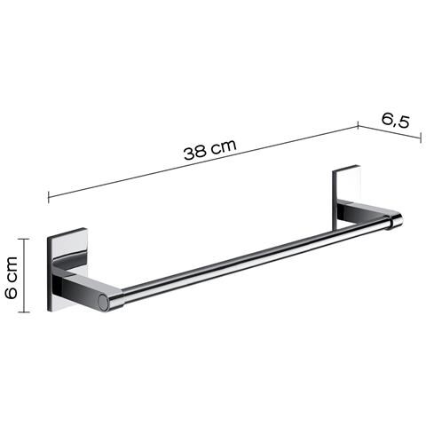 Portasalviette 38 Cm In Acciaio Inox E Cromall 7821-35 Serie Maine Cromato - Foto 2