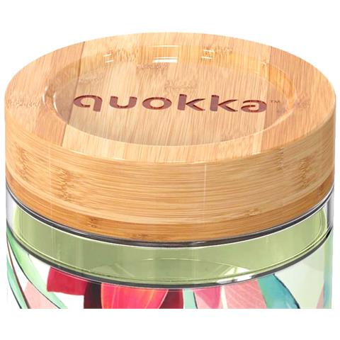 Contenitore Alimentare 820ml Decorazione Spring Con Coperchio In Bambù, Multicolore - Foto 2