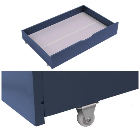 Set Di 2 Cassetti Blu Scuro Per Letto - Foto 7