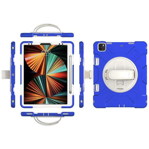 Custodia Per Ipad Mini 6 Con Supporto E Alloggiamento Per Stilo Blu - Foto 1