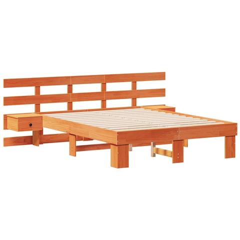 Struttura del letto con cassetto Marrone - Foto 1