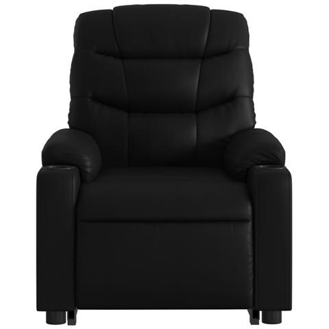 Poltrona Alzapersona Reclinabile Massaggio Nero Similpelle - Foto 9