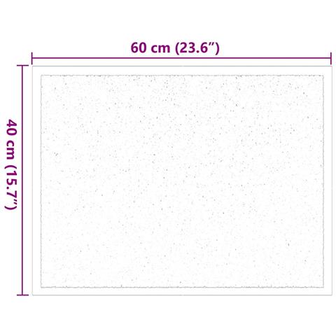 Tappetino Antracite 60 x 40 x 1.2 cm Tessuto Teddy - Foto 7