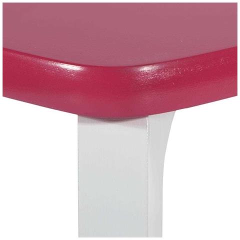 Set Tavolo / 2 Sgabelli Legno Bianco /rosa - Foto 6