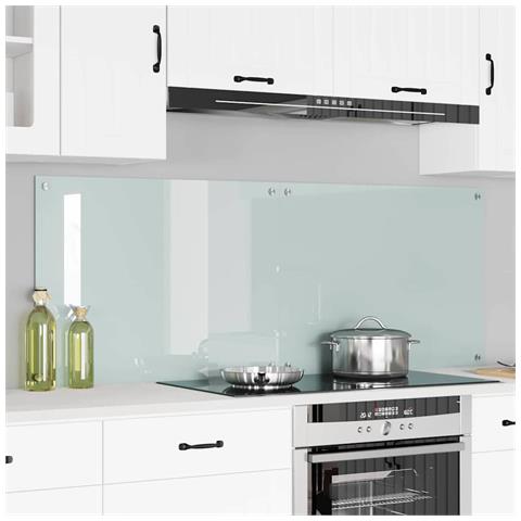 Rivestimento da Cucina 2 pcs Bianco 80 x 60 cm vetro temperato - Foto 2