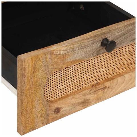 Armadio da Notte con cassetto 2 pcs Naturale 40 x 33 x 46 cm - Foto 9
