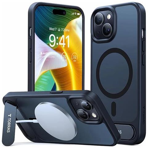 Cover per iPhone 15 - TPU+PC, Nero, MagSafe - Foto 1