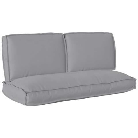 Set di Cuscini 3 pcs Grigio Tessuto Oxford - Foto 1