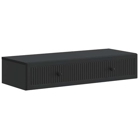 Tavolino da Parete Laterale Nero 87,5 x 34,5 x 17 cm - Foto 1