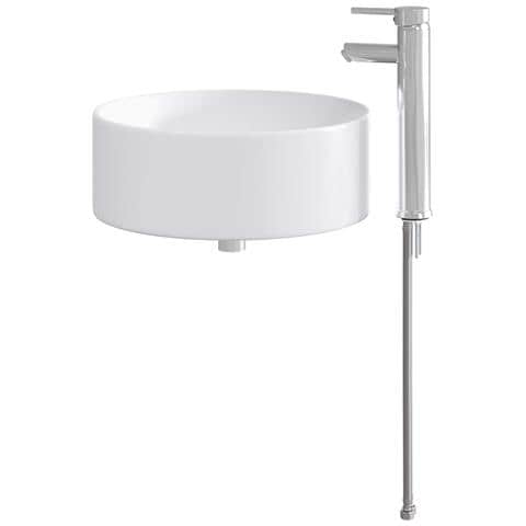 Lavabo da bagno Cromato 40,5 x 40,5 x 15,5 cm Metallo - Foto 2