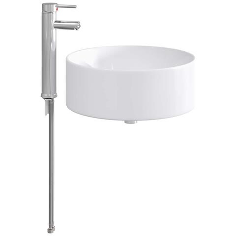 Lavabo da bagno Cromato 40,5 x 40,5 x 15,5 cm Metallo - Foto 1