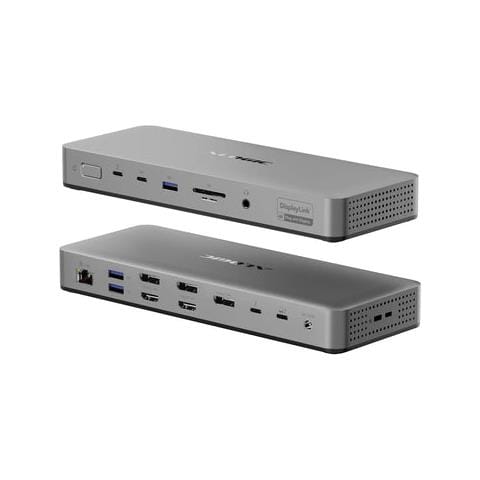 TB4DU4 replicatore di porte e docking station per laptop Cablato Thunderbolt Grigio, Nero - Foto 1