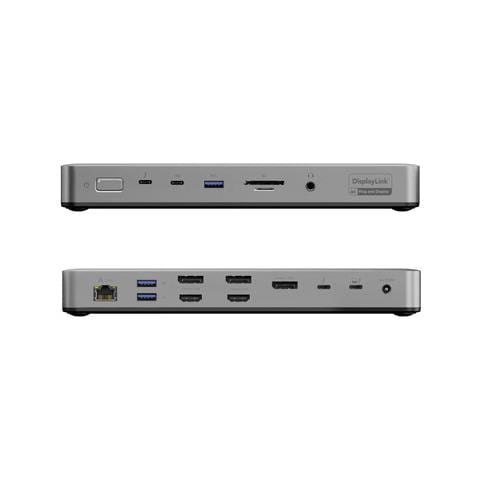 TB4DU4 replicatore di porte e docking station per laptop Cablato Thunderbolt Grigio, Nero - Foto 4
