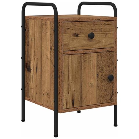 Armadio da Notte Legno antico 35 x 36,5 x 61 cm - Foto 1