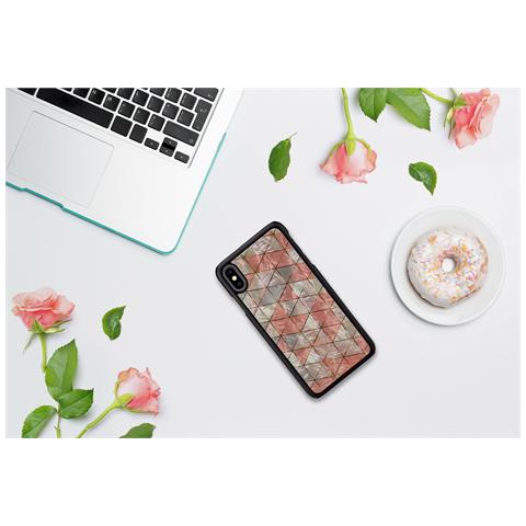 Custodia Per Iphone Xs Max, Nera Con Motivo A Diamante - Foto 4