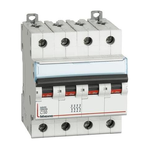 Fn84c50 - Btdin60 - Interruttore Magnetotermico 4p Curva C 50a 6ka - Foto 2