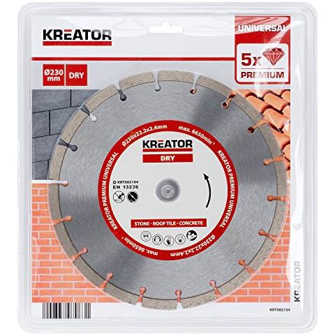 Disco Diamantato Per Tegole, Cemento E Pietra Diametro 230 mm Krt082104 - Foto 1