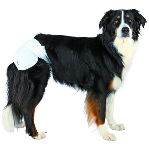 Pannolini Per Cani Femmine - Confezione 12 Pezzi Bianco M - Foto 1