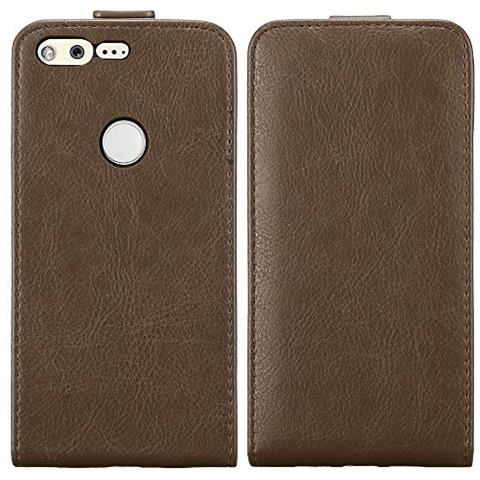 Custodia Compatibile Con Google Pixel In Bruno Caffè - Coperchio Protettivo In Design Flip Con Chiusura Magnetica - Foto 2