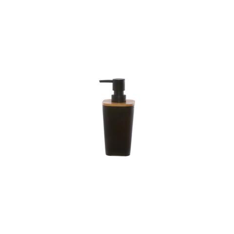 Dispenser Sapone Nero In Bambù, Da 7,6x7,3x17,5 Cm Nero - Foto 4
