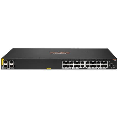 Aruba Networking CX 6100 24G Class4 PoE 4SFP+ 370W Gestito L3 Gigabit Ethernet (10/100/1000) Supporto Power over Ethernet (PoE) 1U Nero - Foto 1