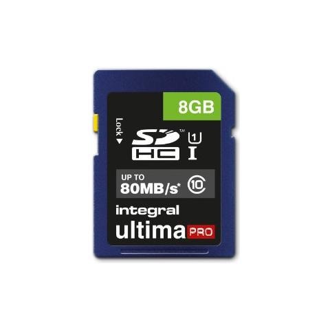8GB SDHC UltimaPro, SDHC, 0 - 70 °C, Blu, UHS-I, Class 10, FAT32 - Foto 1
