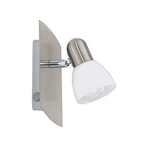 ENEA, Interno, AC, E14, Rotondo, Nichel, Bianco, Vetro, Acciaio - Foto 1