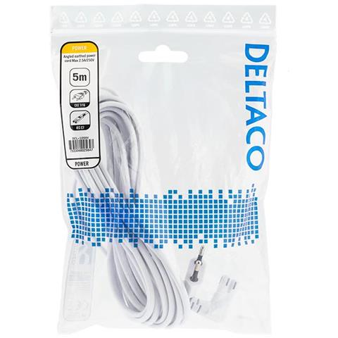 Unità Di Connessione Cavi E Presa A Muro, 5 M, Ad Angolo, Bianco - Foto 2