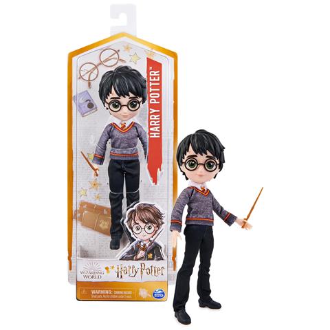 Wizarding World | Bambola Articolata Harry Potter 20cm | Bacchetta E Divisa Di Hogwarts Inclusa | Collezione Harry Potter | Per - Foto 2