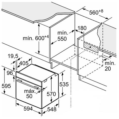 Forno Elettrico da Incasso Serie 6 HBG5780S6 Capacità 71 L Multifunzione Ventilato Potenza 3600 W Colore Acciaio Inossidabile - Foto 7