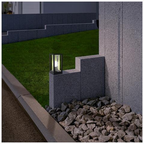 Lampada Contemporanea Da Esterno Cascinetta 1 Luce Alluminio Fuso Nero - Foto 2