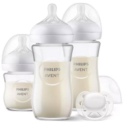 Set Regalo In Vetro Di Risposta Per Neonato Di - Foto 1