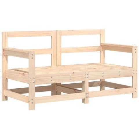 Divani Angolari Da Giardino 2 Pz In Legno Massello Di Pino - Foto 2