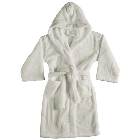 Accappatoio Con Cappuccio In Morbida Spugna Mod. Sophie Tinta Unita Vari Colori Xxxl Ice - Foto 1