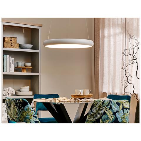 Lampadario A Led Bago Metallo Bianco - Foto 1