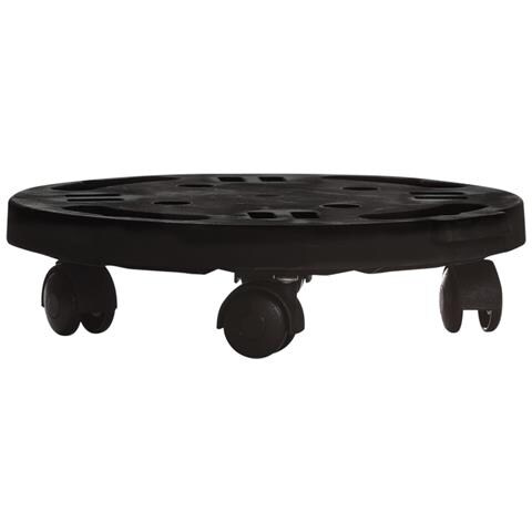 Carrello Per Piante Con Ruote Diametro 30 Cm Nero 170 Kg - Foto 2
