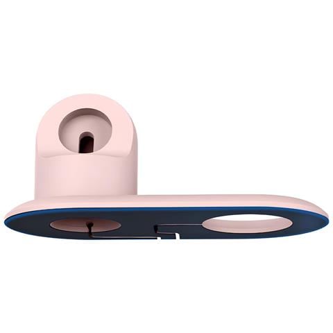 Base Di Ricarica Per Apple Watch E Iphone 2 In 1 Magsafe In Tpu, Rosa - Foto 2